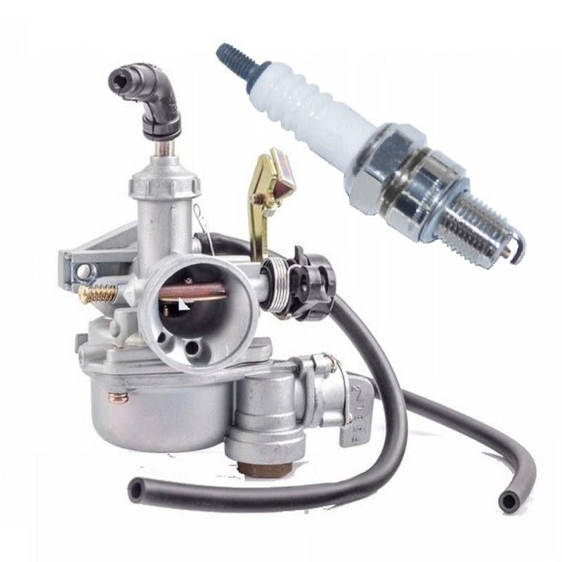 Gaźnik i świeca do motorowerów