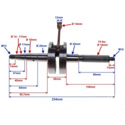 Wał korbowy na 15 frezów firmy WM MOTOR