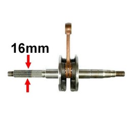Wał korbowy na 15 frezów do skutera 2T firmy ROMET