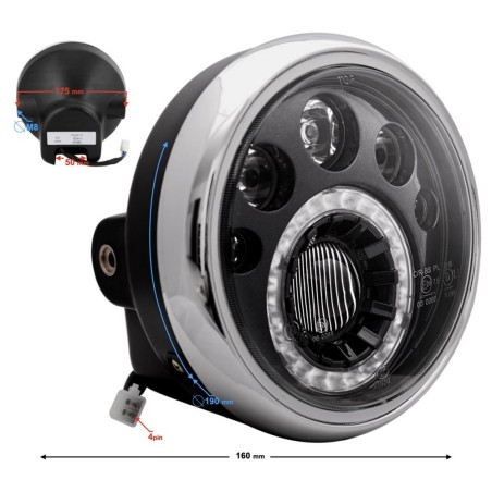 Lampa przednia ledowa do Barton Fighter