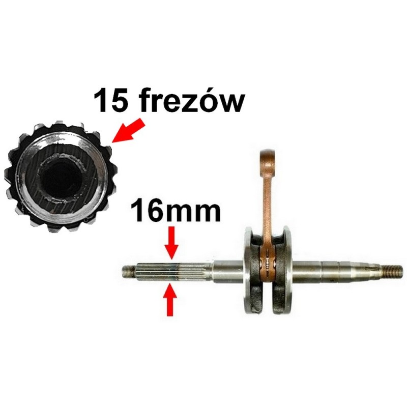 Frezy wału korbowego do Explorer Commodo 2t 50