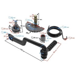 Kopka zębatka rozrusznika Rex RS 450 50 4T