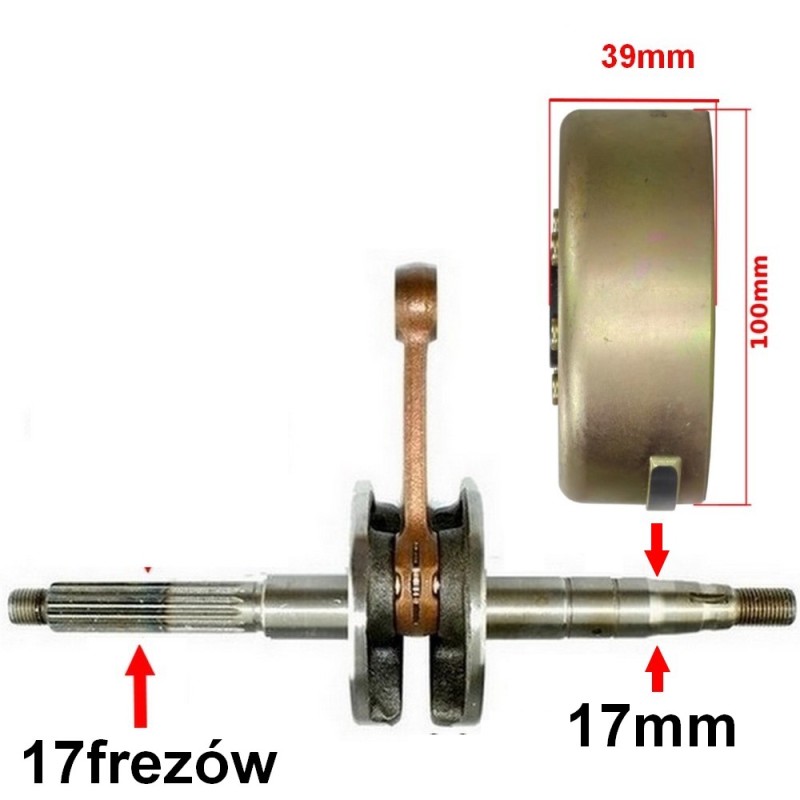 Magneto skuter 2T koło magnesowe