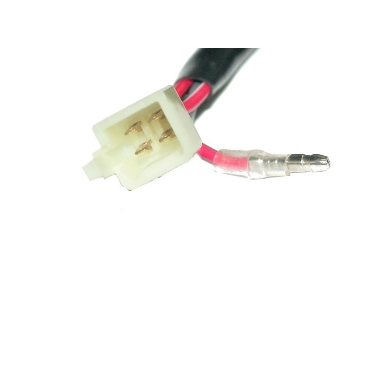 Gniazdem na 4 piny i jeden luźny kabel