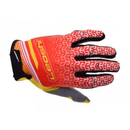 Rękawice motocyklowe Xxl Leoshi czerwone