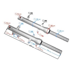 Amortyzatory przednie do Romet RXL 50 -125