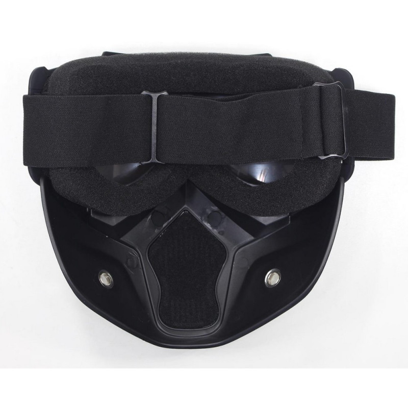 Gogle na motocykl zabudowane