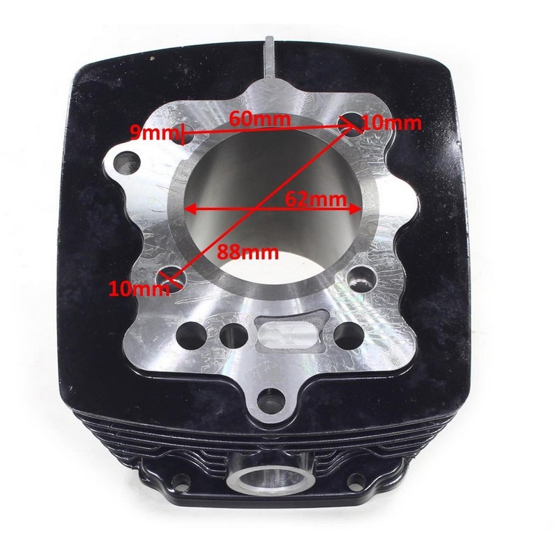 aluminiowy korpus o średnicy tulei 62mm ( w nominalnym cylindrze ten rozmiar wynosi 56mm) do Romet K125