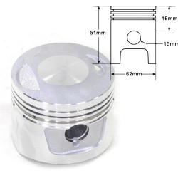 Tłok cylindra Zipp Pro RS 125  ZV 125  ZV125 Manic 125