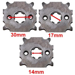 Wymiary zębatki przedniej do Leike LK50Q-3 50