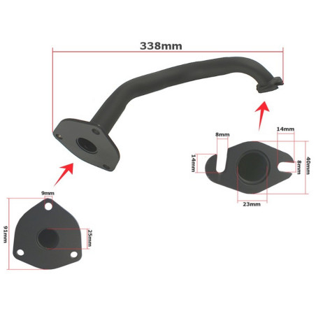 Kolanko wydechowe  Wangye WY50QT-7A WY50QT-16A WY50QT-2A 2T