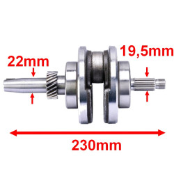 Wał korbowy quad 200 Bashan BS200S-7 BS200S-3 XY200STII 163FML 167ML