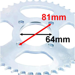 Wymiary zębatki tylnej do Zipp Pro RS 125