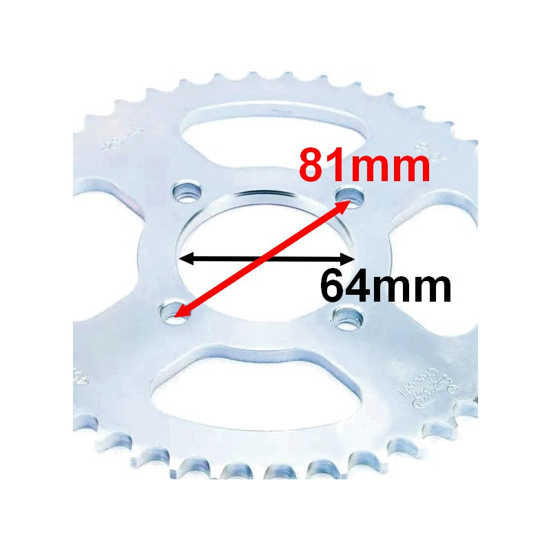 Wymiary zębatki tylnej do Zipp Pro RS 125