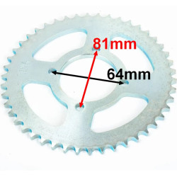 Wymiary zębatki tylnej Romet RXC 125