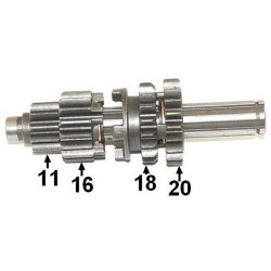 Wałek skrzyni biegów do Zipp Ranger 50 zdawczy pośredni