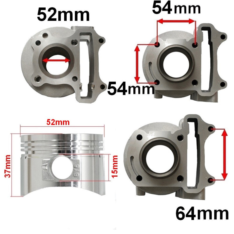 Cylinder do Benzer Barnet 125 4T
