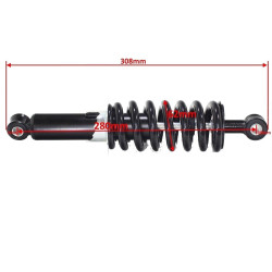 Amortyzator tylny cross pit bike 125 280mm 308mm