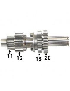 wałek skrzyni biegów 11 ,16 , 18 , 20 zęby
