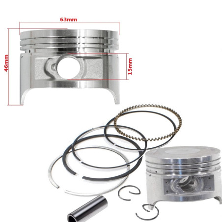 Tłok Bashan Shineray Loncin quad 200cc 63mm  atv