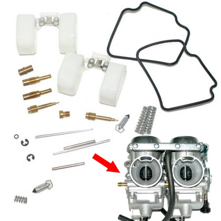 Zestaw naprawczy gaźnika do Romet R250 Jinlun JL250-5 250 Zipp Raven 250