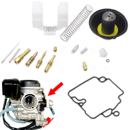 Zestaw naprawczy gaźnika skuter 4T