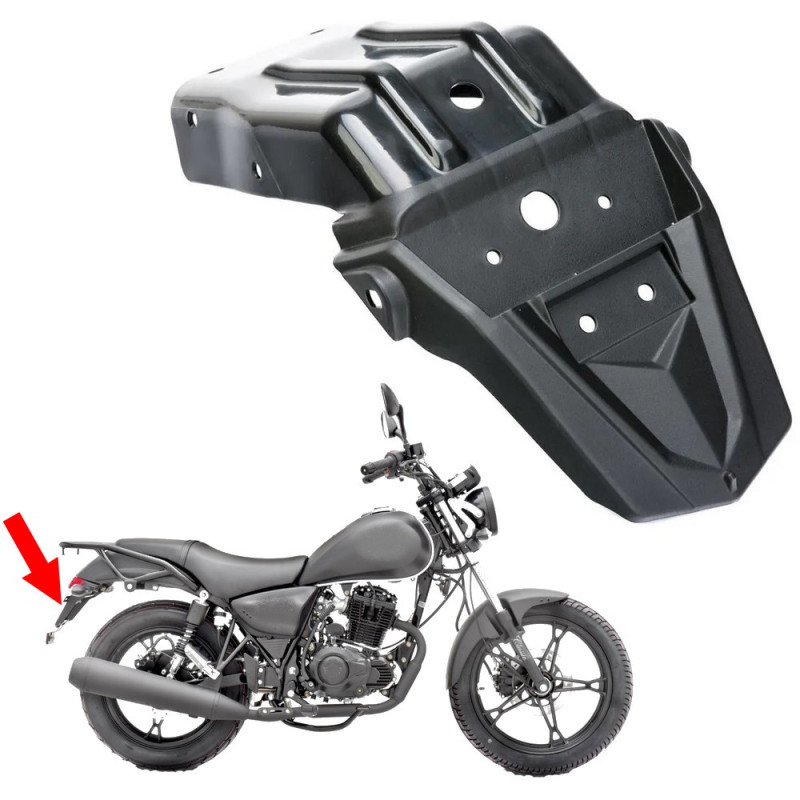 Błotnik tylny do Romet Soft Chopper 125 od 2018 roku tył plastikowy