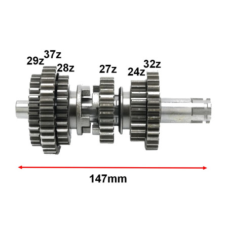 Wałek skrzyni biegów do Zipp VZ1 VZ 1 Junak 121 ADV 125 Toros Negro 125 do 2017