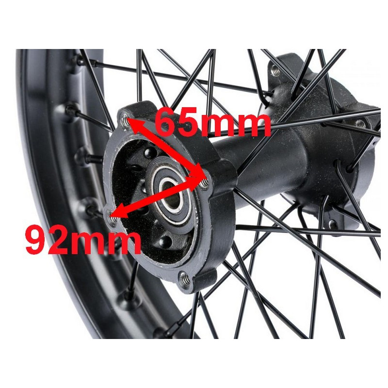 Koło 12 cali 1,85x12 na oś 15mm cross tylne tył cross 125 140