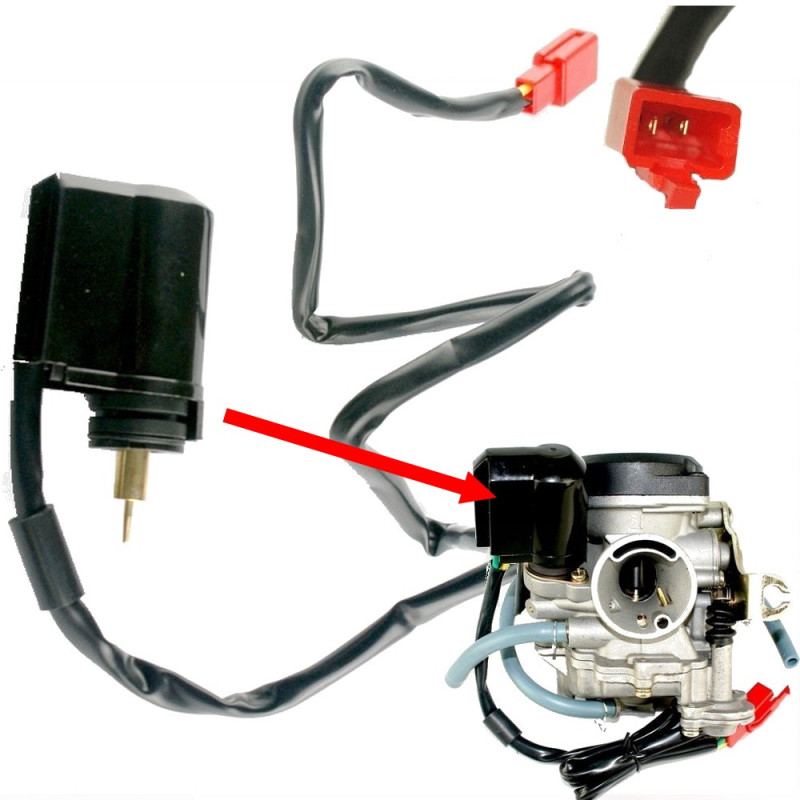 Ssanie skuter 4T 50 chiński elektrozawór automat ssania