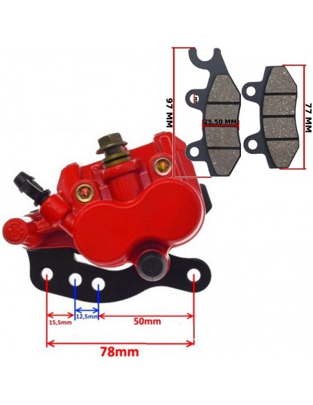 Zacisk hamulca przedniego do Kreidler DD Supermoto 125 Dice SM125