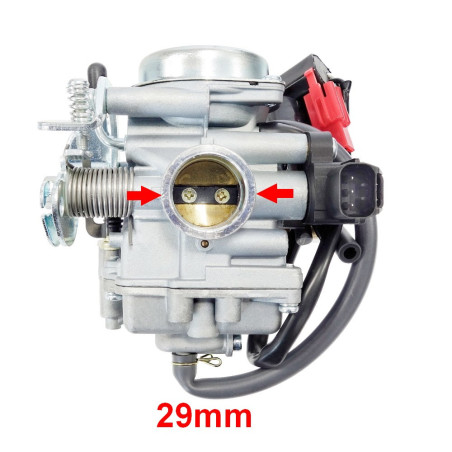 Gaźnik elektroniczny do Barton Galactic 50 4T euro 4 z mocowaniem króćca
