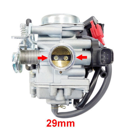 Gaźnik do Sym Mask 50 4T elektroniczny Z mocowanie króćca ssącego o średnicy 29 mm