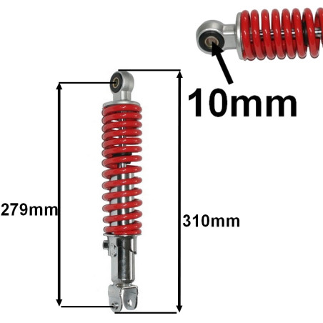 Amortyzator tylny do Keeway F-act Focus RY8 RY6 Matrix Hurricane RX8 50 2T
