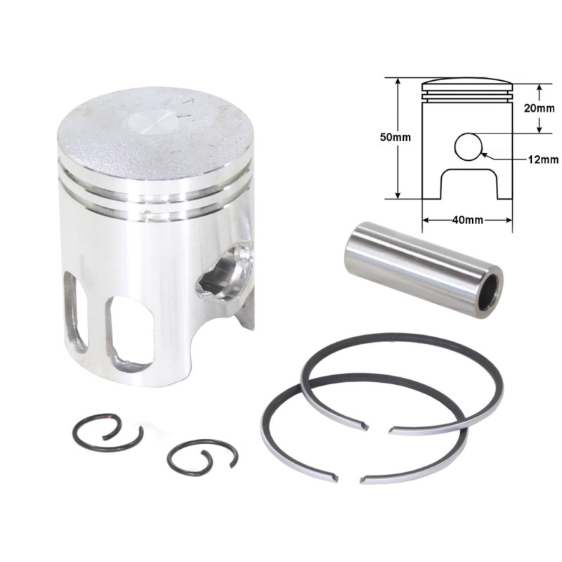 Tłok 40mm 50cc do Baotian BT49QT-18 BT49QT-28 2T