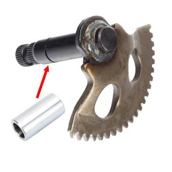 Wałek półksiężyc kopnika startera skuter 2T dwusuwowy