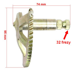 Wałek półksiężyc kopnika startera skuter 2T dwusuwowy