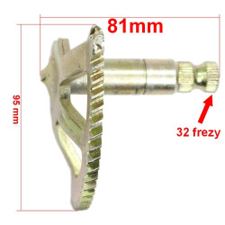 Wałek półksiężyc kopnika startera 81mm