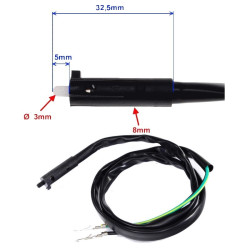 Czujnik stopu hamulca tylnego do Kingway Montowany przy dźwigni tylnego hamulca na kierownicy. Uruchamia światło STOP