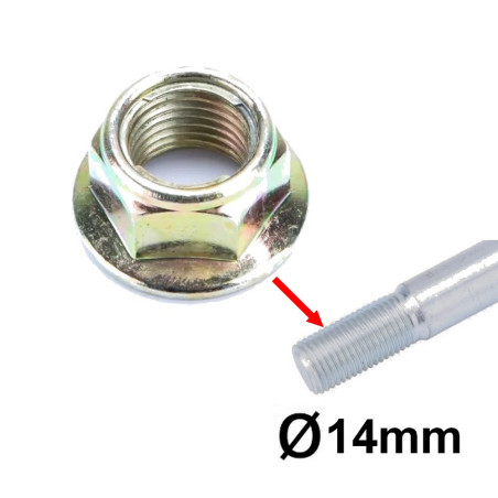 Nakrętka koła tylnego do Torq Windstar 50 Dafier HW50B osi tył Fosti FT50Q-12C KWNCO GW50Q-1 Zhongneng ZN50Q-9 ZN50Q-10