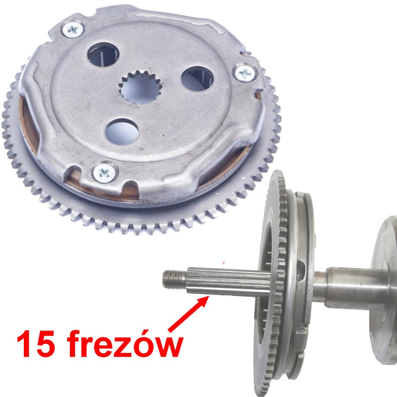 Bendix rozrusznika do Longjia LJ50QT-4 LJ50QT-K LJ50QT-F LJ50QT-M LJ50QT-2L Estate Trevis