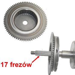 Bendix rozrusznika do Wangye WY50QT-7 WY50QT-16 2T 50 dwusuwowy schemat