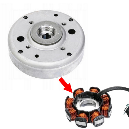 Magneto do Longjia LJ50QT-4B LJ50QT-6L 2018-2020 8 cewek EURO 4