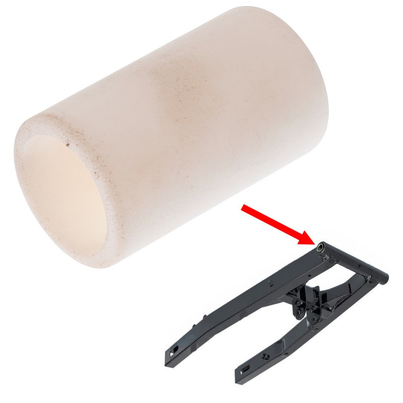 Tulejka wahacza plastikowa do Keeway TX 50 TX50 XRay 50 X-Ray 50  Ze wskazaniem miejsca montażu