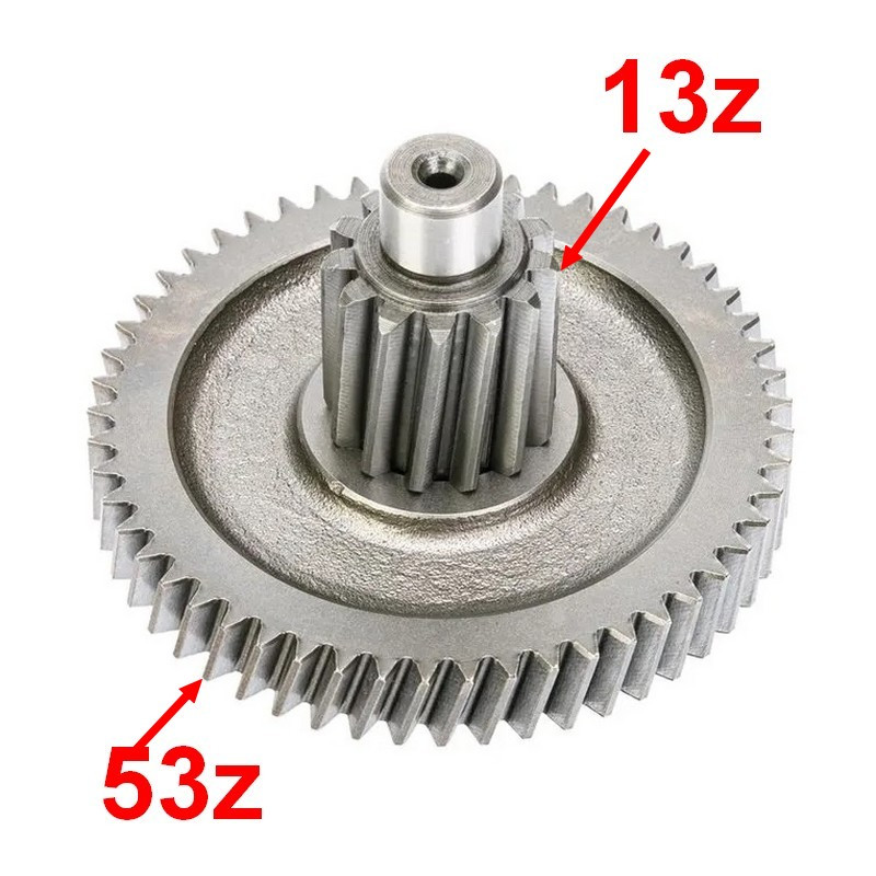 Wałek napędowy przekładni do skuterów chińskich z silnikiem 1P37QMB euro 4 i 5