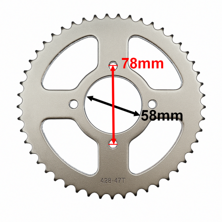 Zębatka tylna do Benzer Shaft 50 47 zębów zębatka napędu tył