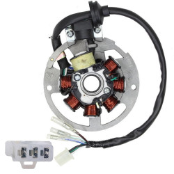 Iskrownik skuter 2T chiński 7 cewek 6 przewodów stator