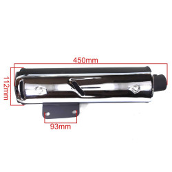 Tłumik wydechowy do Zipp Triad 3 2T Axis 2T Jazzy 2T Otis 2T 50 - wymiary