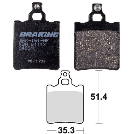 Klocki hamulcowe tył do KSR Moto TR 50 TR50 SM Competition tylne