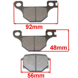 Klocki hamulcowe przód do Romet K125 do 2017 Zetka 50 125 Z150 K150